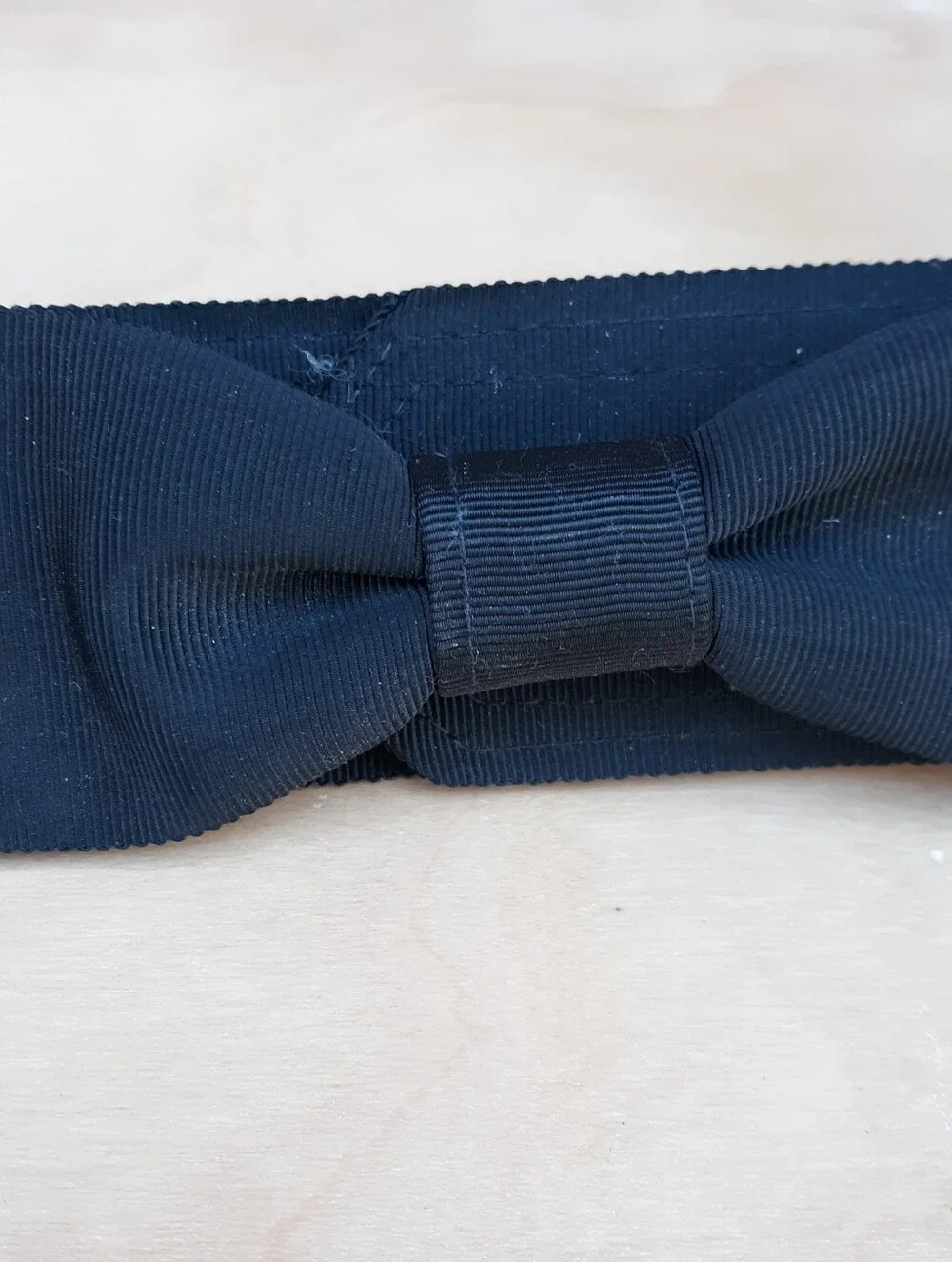 Vtg 80s Ginnie Johansen Black Grosgrain Bow Belt New With Tags Brittany Ltd